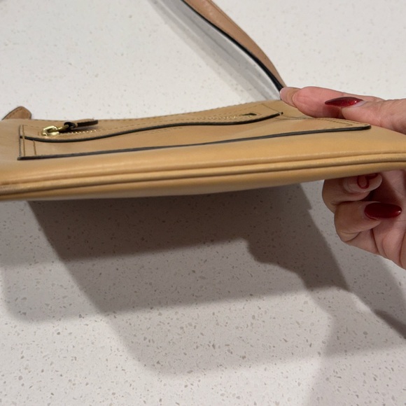 Coach Tan Leather North South Zip Crossbody - Picture 10 of 13